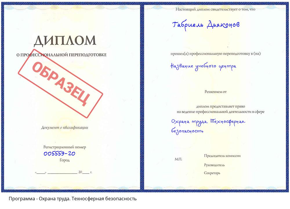 Охрана труда. Техносферная безопасность Скопин